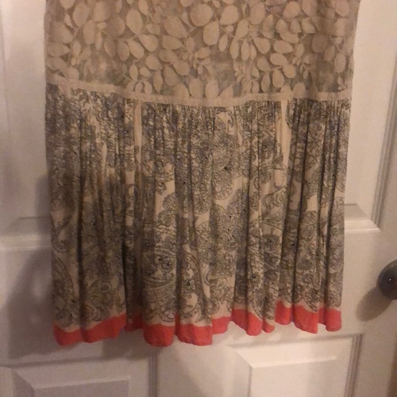 Free People Large babydoll lace and print top - Picture 3 of 5